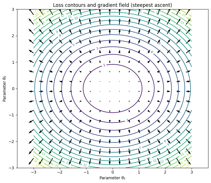 Gradient field visualization